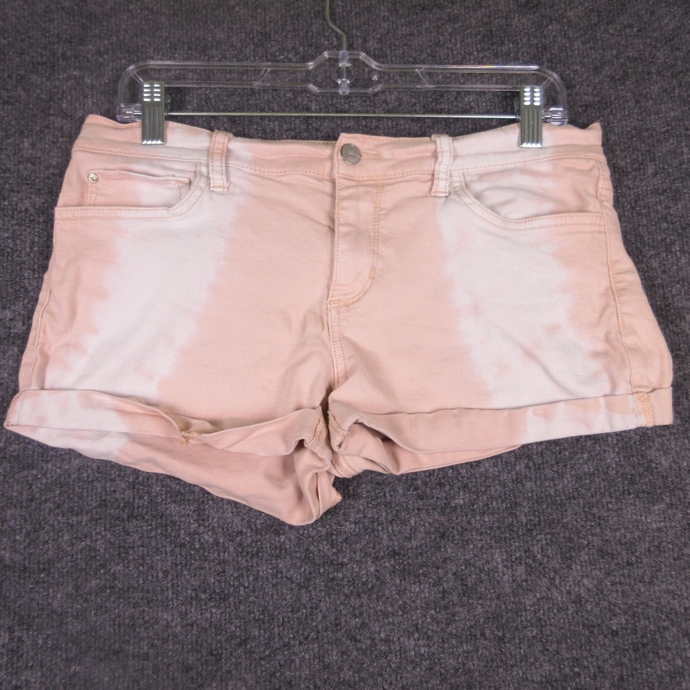 Else Shorts Womens 30 Pink Colorblock Cuffed Jean Denim 5 Pocket 3"‎ Inseam